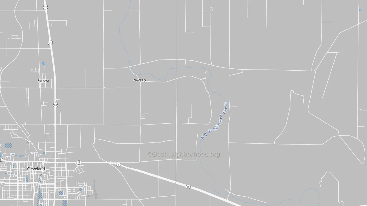 Transit Grade map of Zumbro, MS