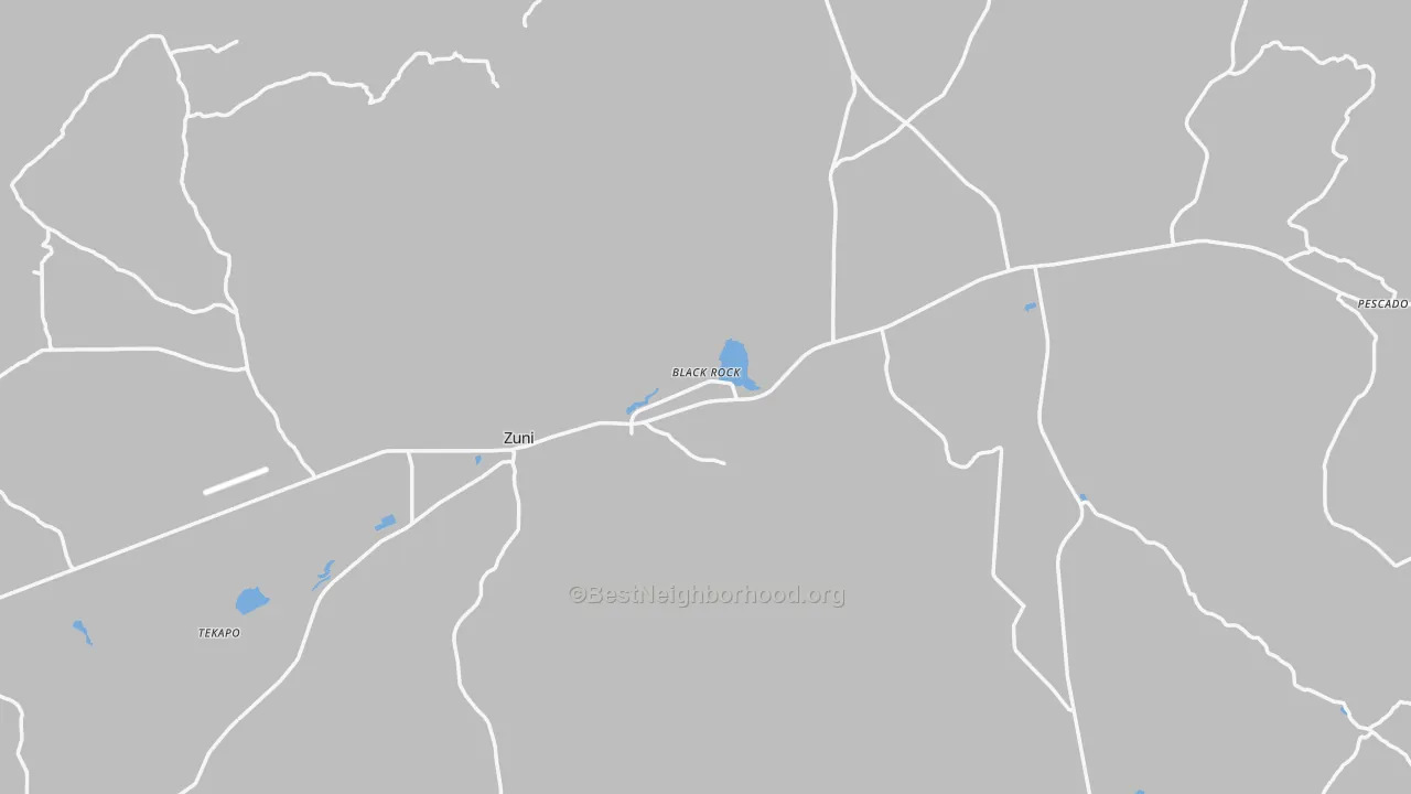 Transit Grade map of Zuni, NM