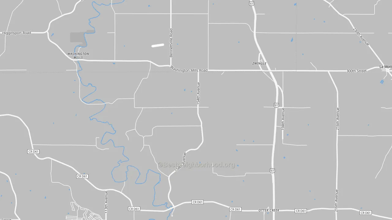 Transit Grade map of Zwingle, IA
