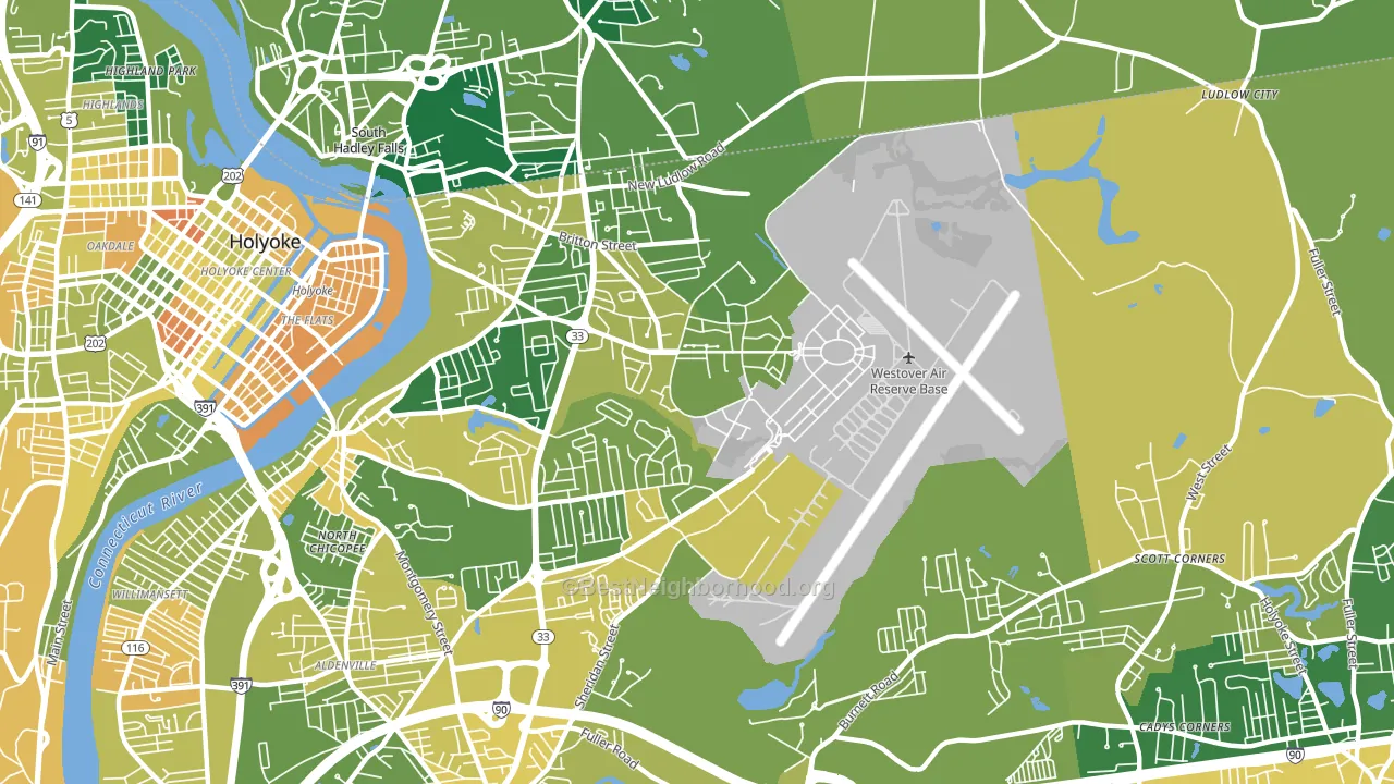 01022, MA block-group voter-turnout map