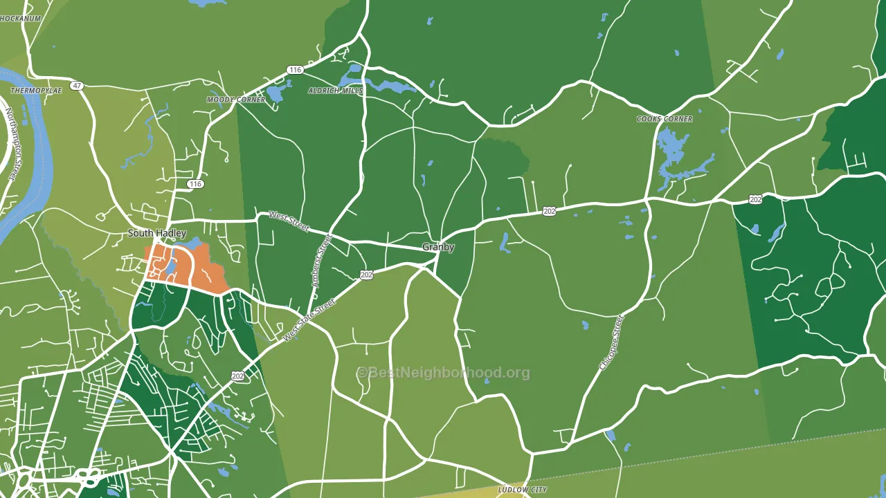01033, MA block-group voter-turnout map