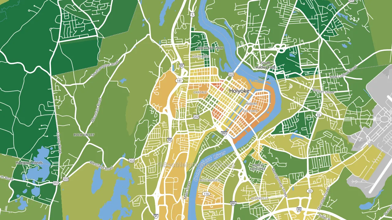 01040, MA block-group voter-turnout map
