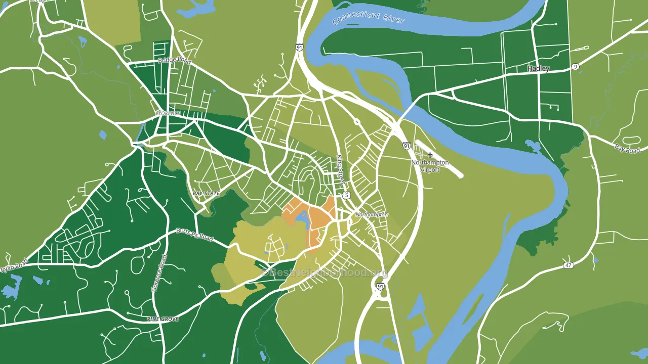 01060, MA block-group voter-turnout map