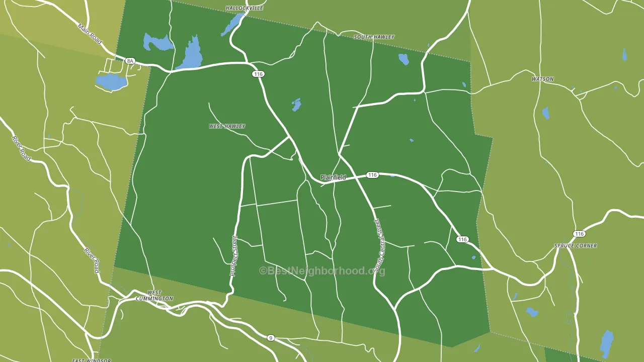 01070, MA block-group voter-turnout map