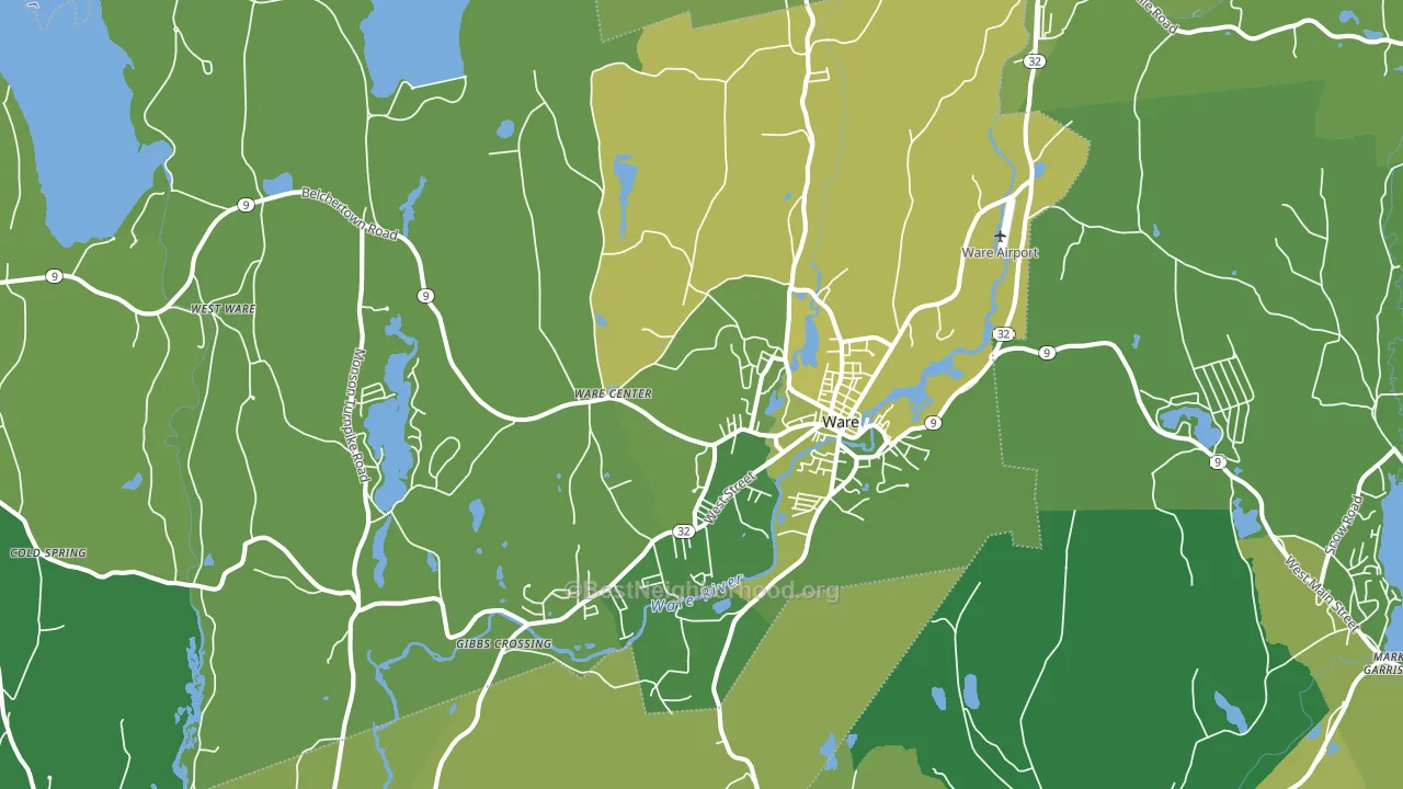 01082, MA block-group voter-turnout map