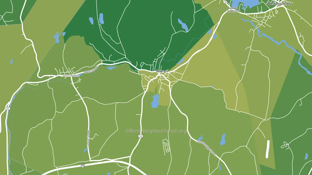 01083, MA block-group voter-turnout map