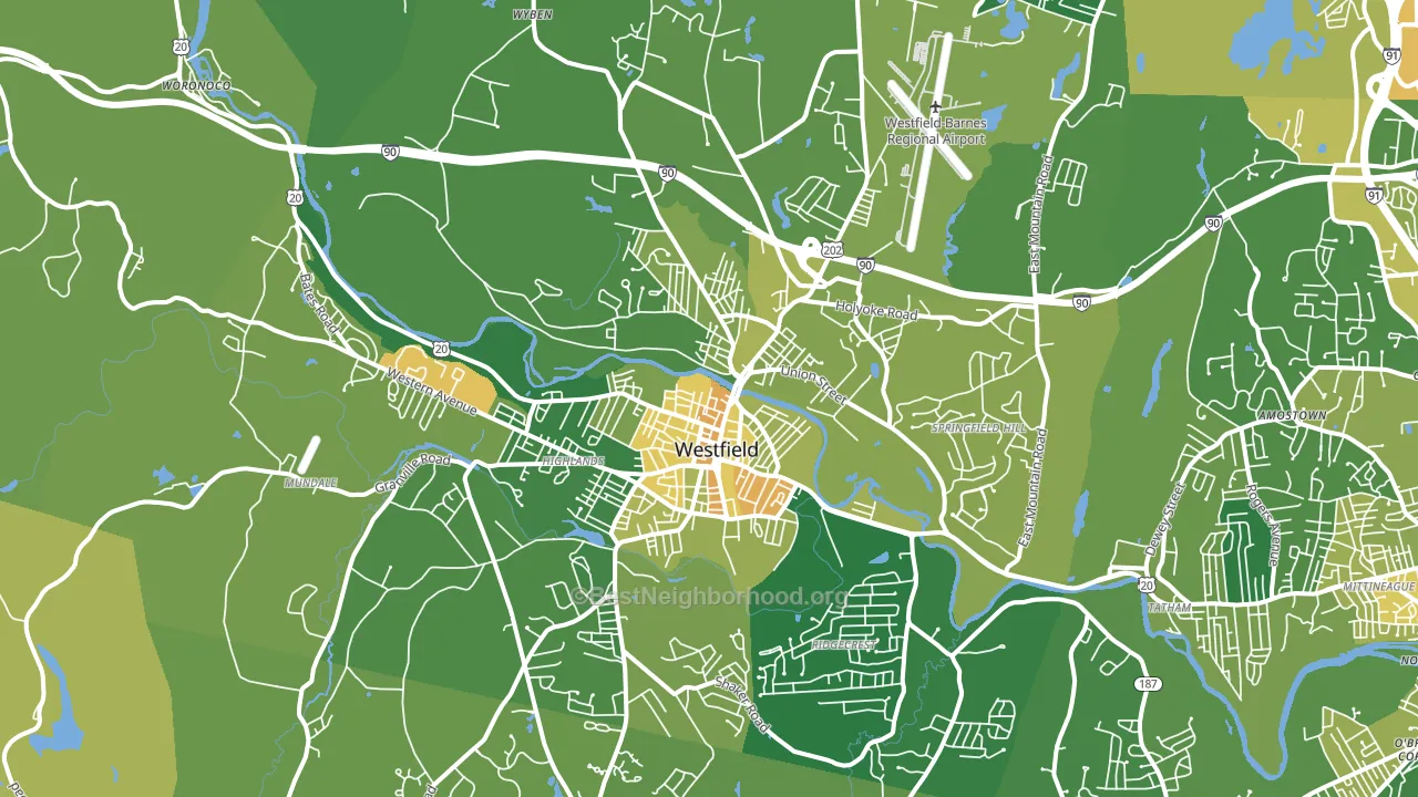 01085, MA block-group voter-turnout map