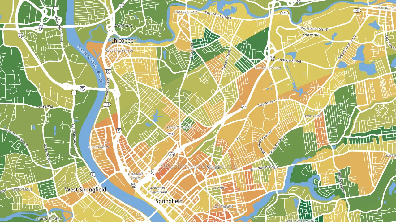 01104, MA block-group voter-turnout map