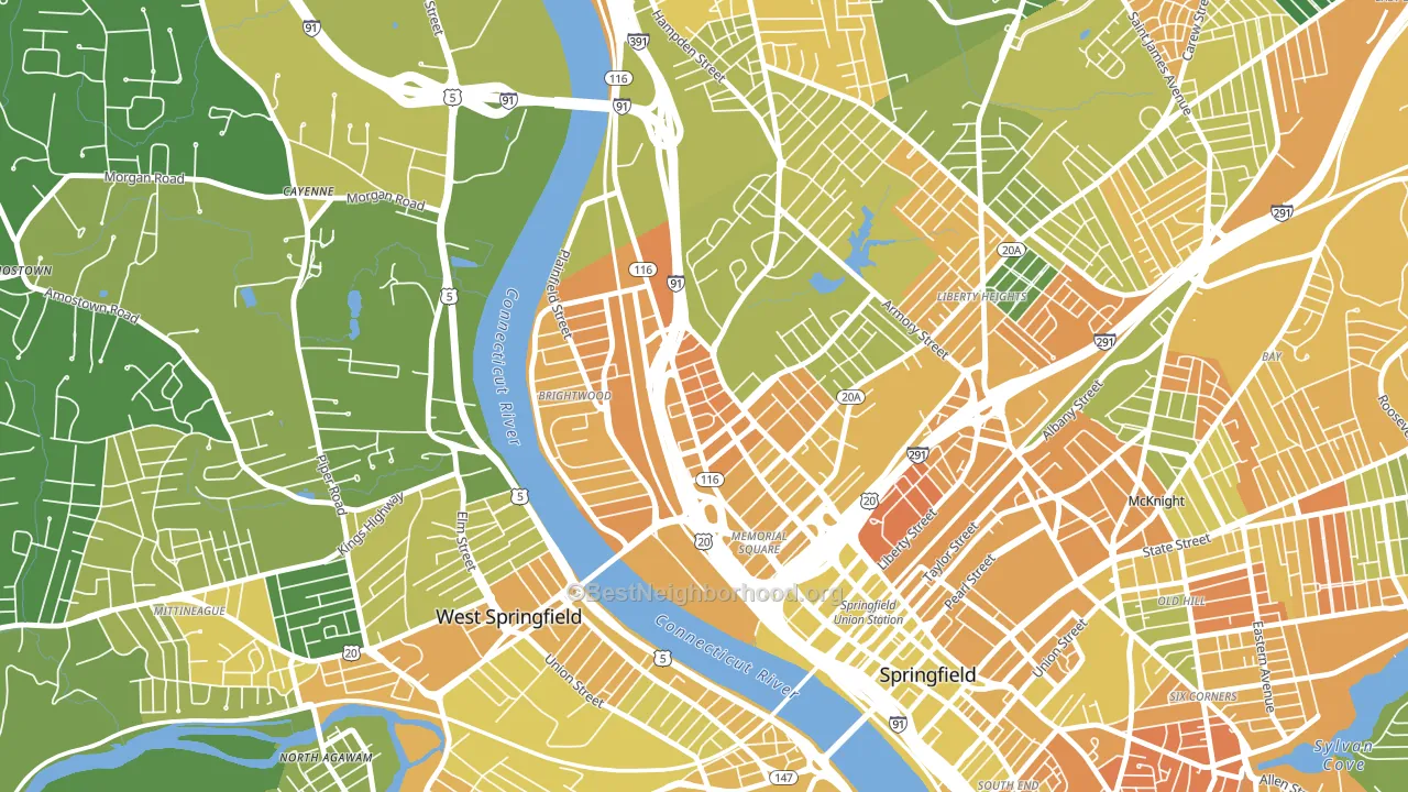 01107, MA block-group voter-turnout map