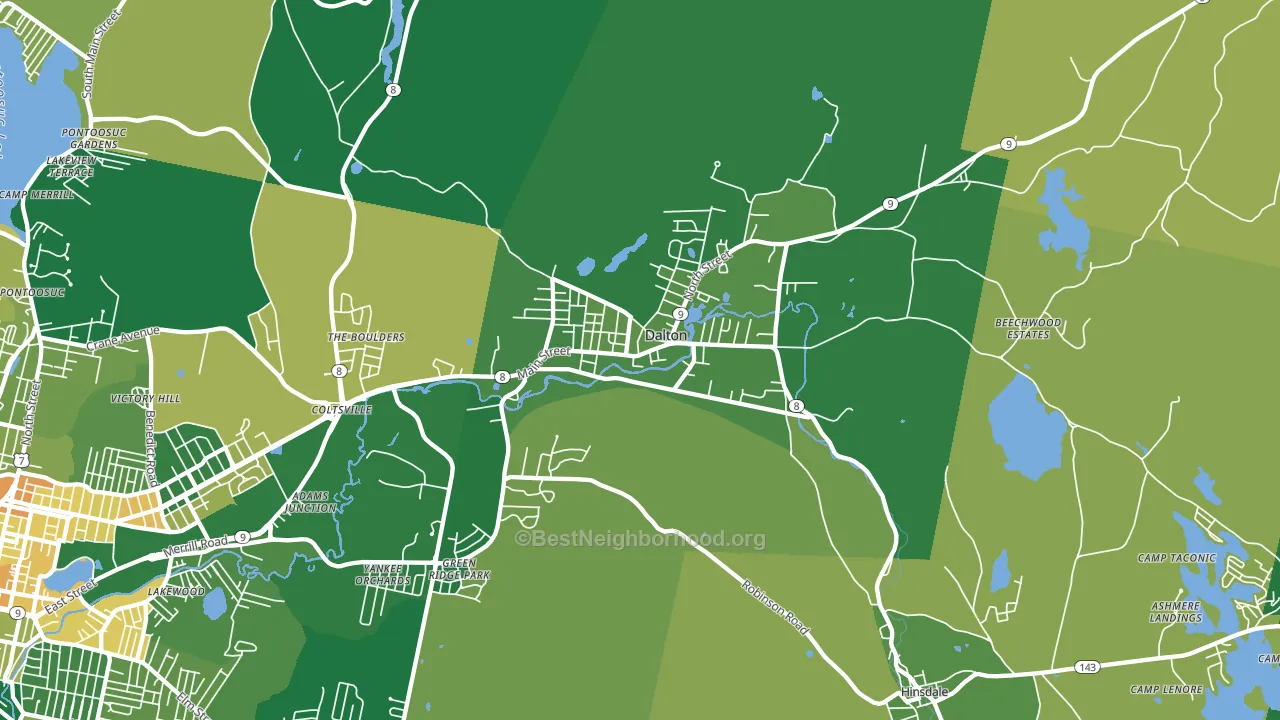 01226, MA block-group voter-turnout map