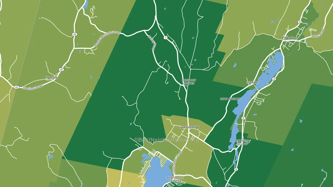 01237, MA block-group voter-turnout map