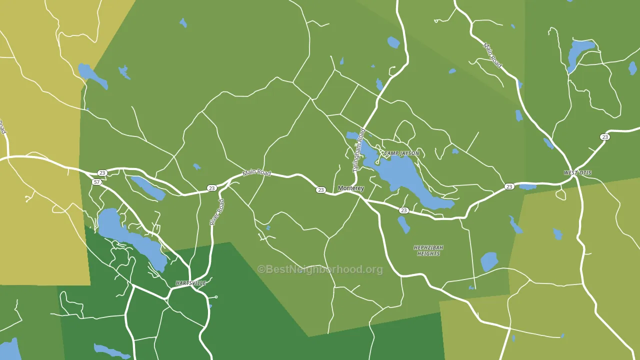 01245, MA block-group voter-turnout map
