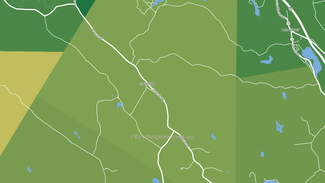 01264, MA block-group voter-turnout map