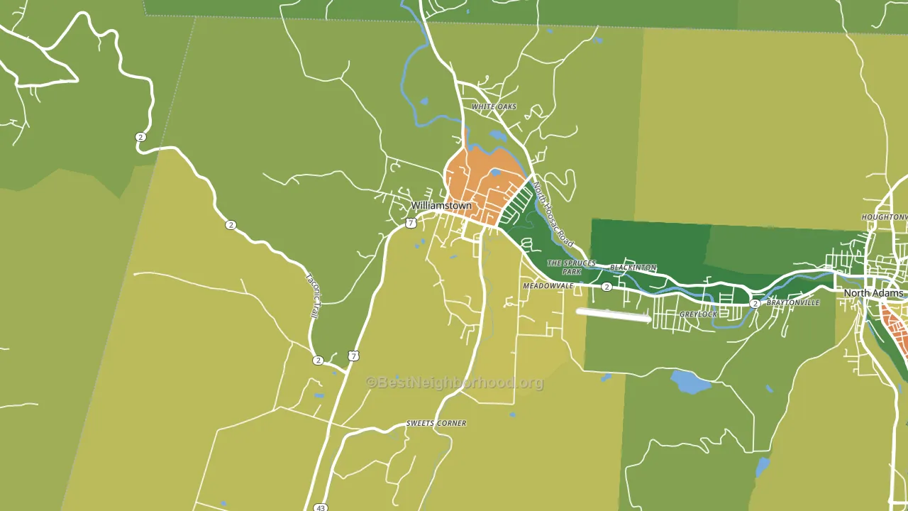 01267, MA block-group voter-turnout map