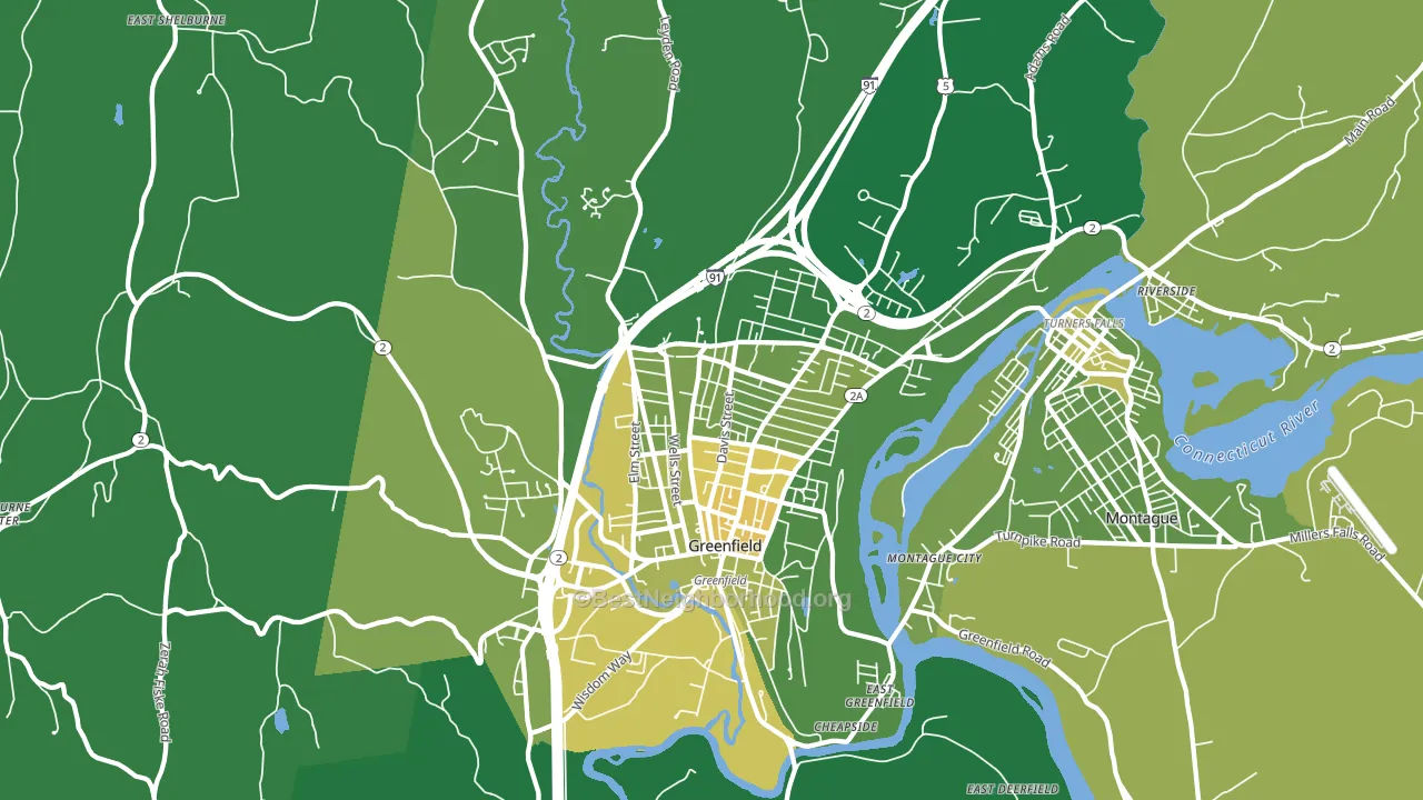 01301, MA block-group voter-turnout map