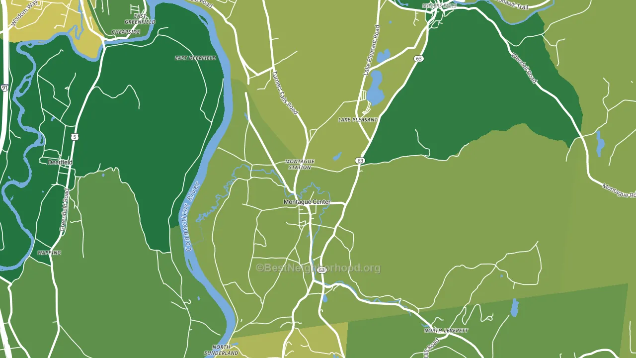 01351, MA block-group voter-turnout map