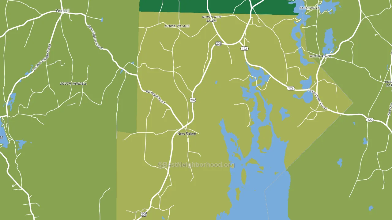 01355, MA block-group voter-turnout map