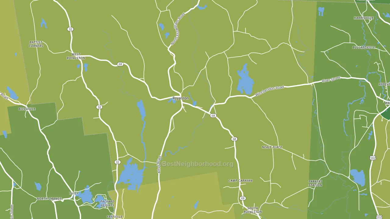 01368, MA block-group voter-turnout map