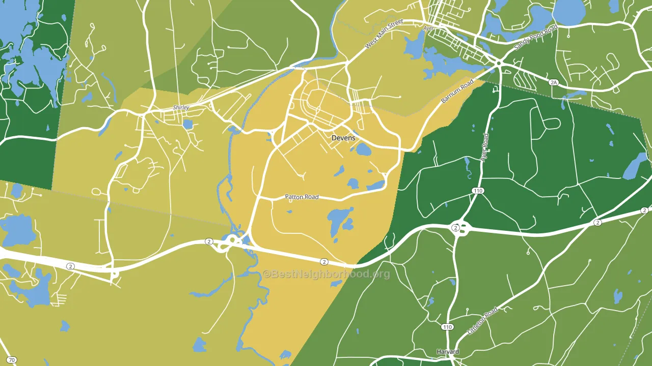 01434, MA block-group voter-turnout map