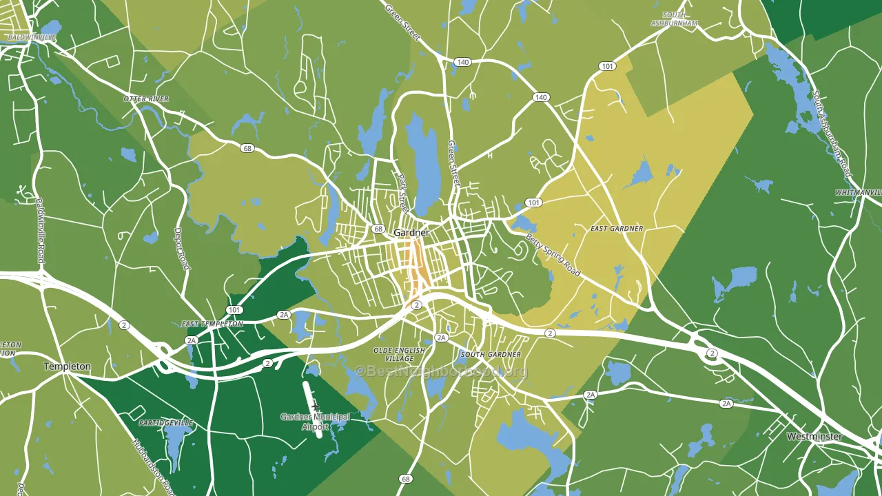 01440, MA block-group voter-turnout map