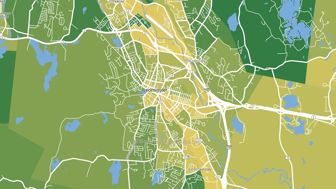 01453, MA block-group voter-turnout map