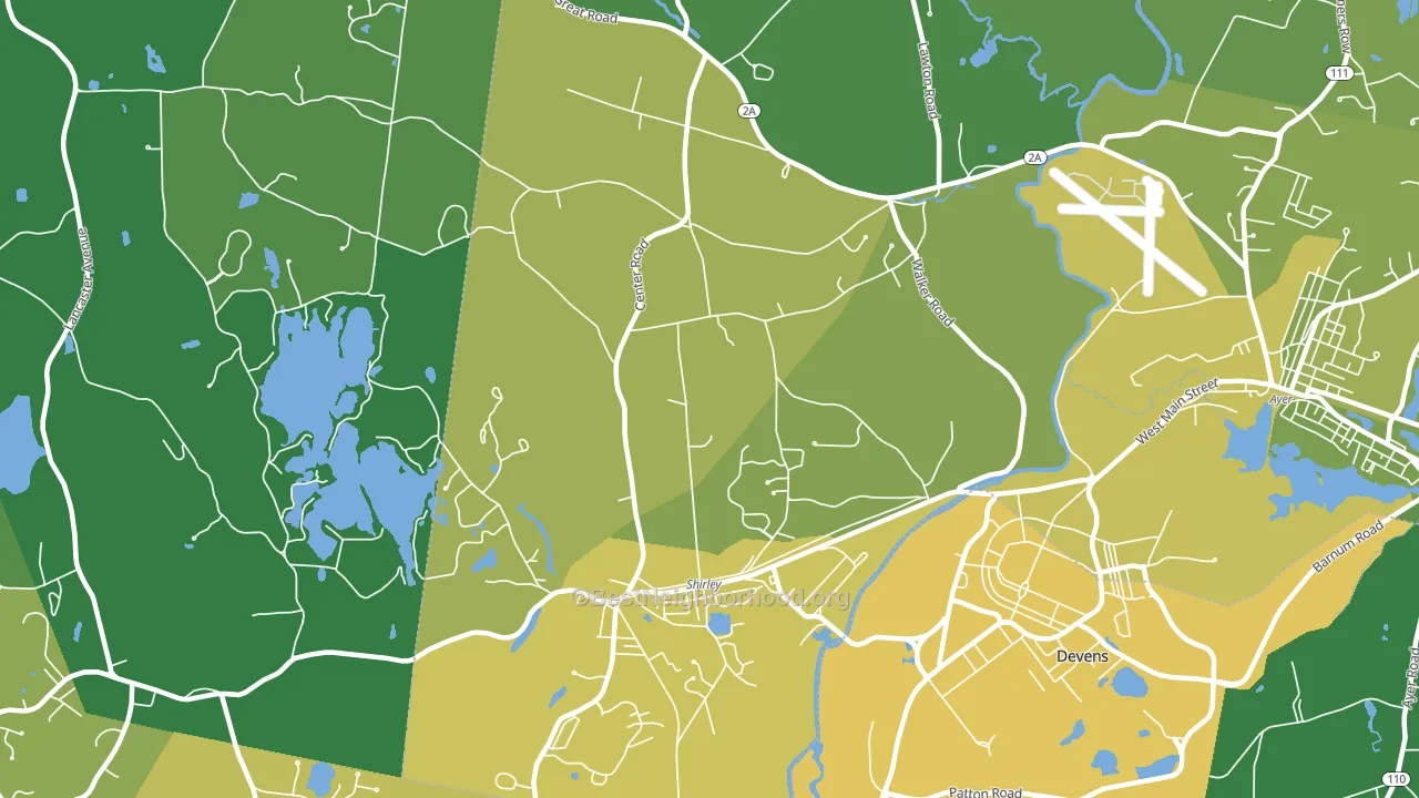 01464, MA block-group voter-turnout map