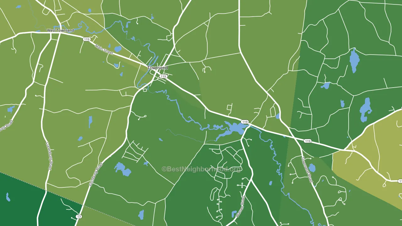 01469, MA block-group voter-turnout map