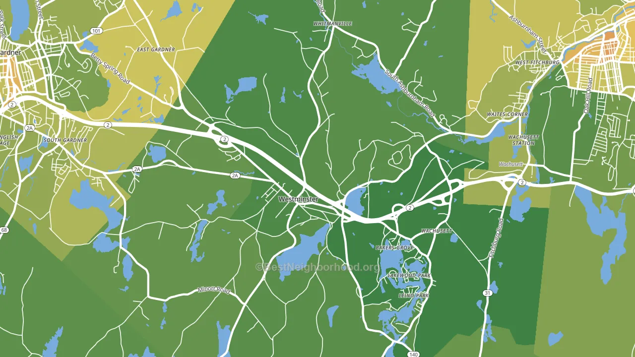 01473, MA block-group voter-turnout map