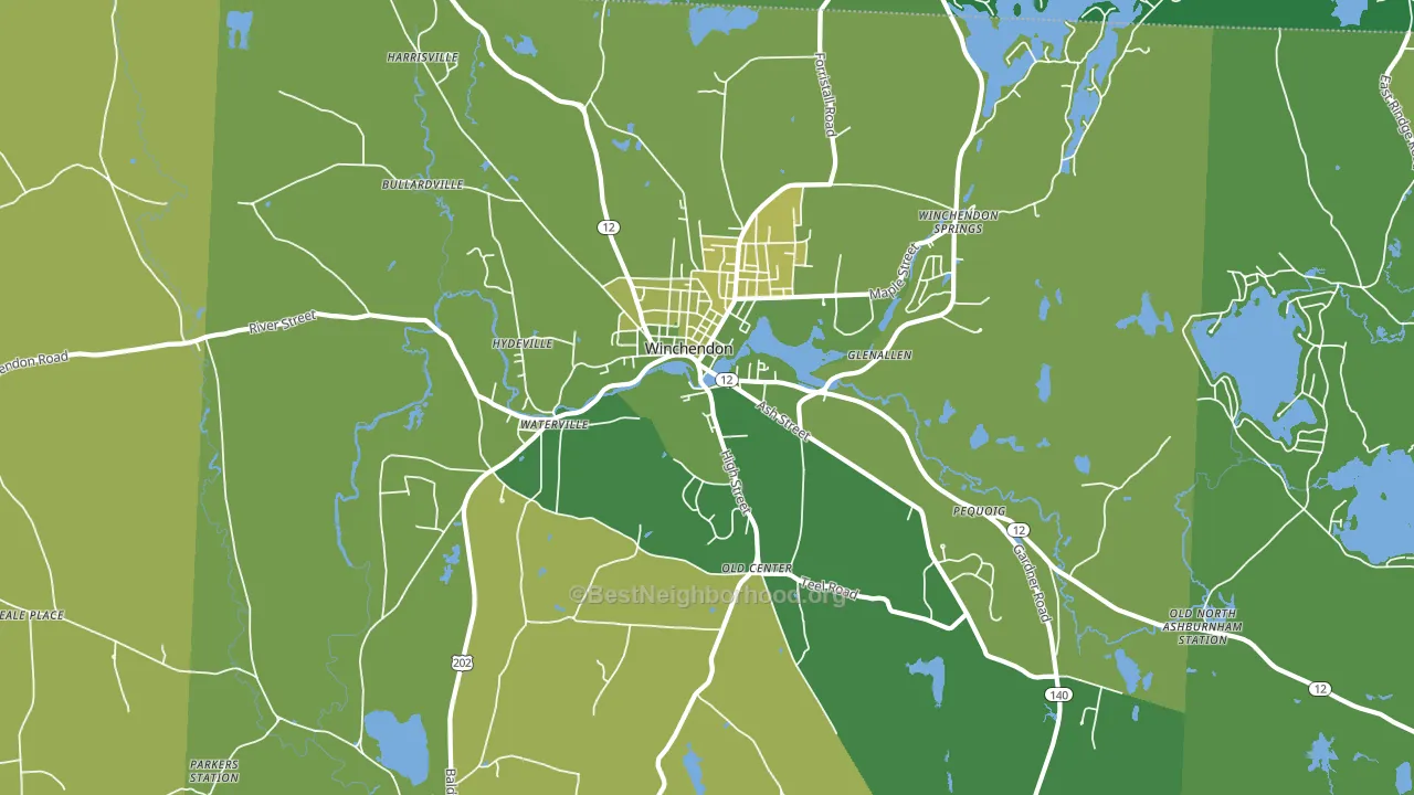 01475, MA block-group voter-turnout map