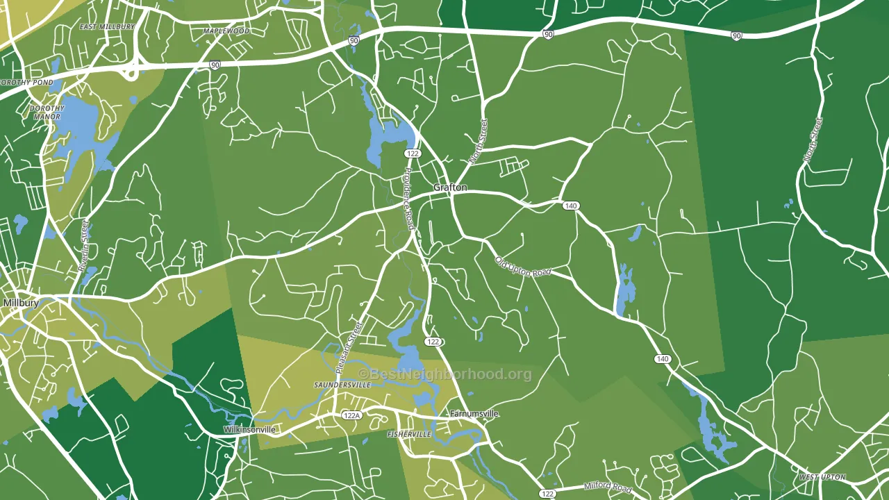 01519, MA block-group voter-turnout map