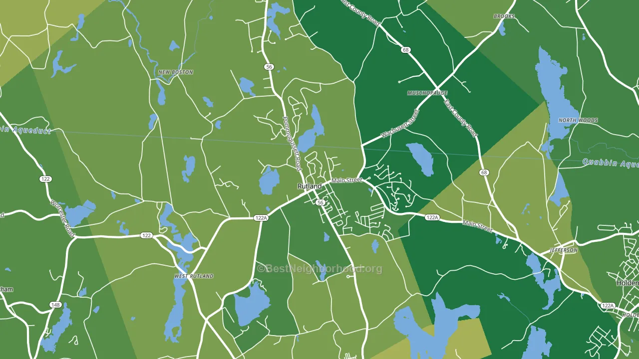 01543, MA block-group voter-turnout map