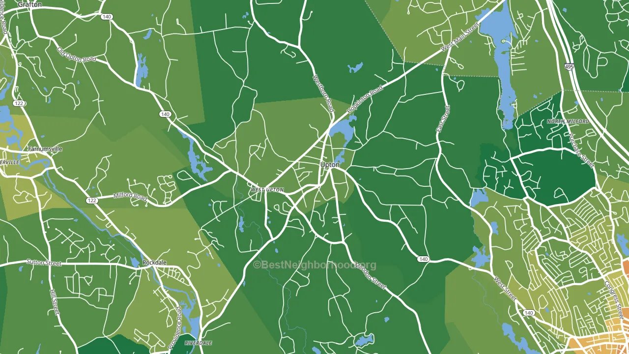 01568, MA block-group voter-turnout map