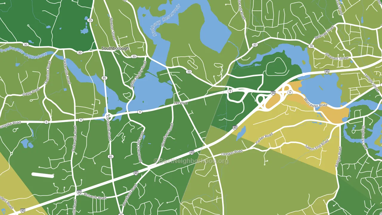 01745, MA block-group voter-turnout map