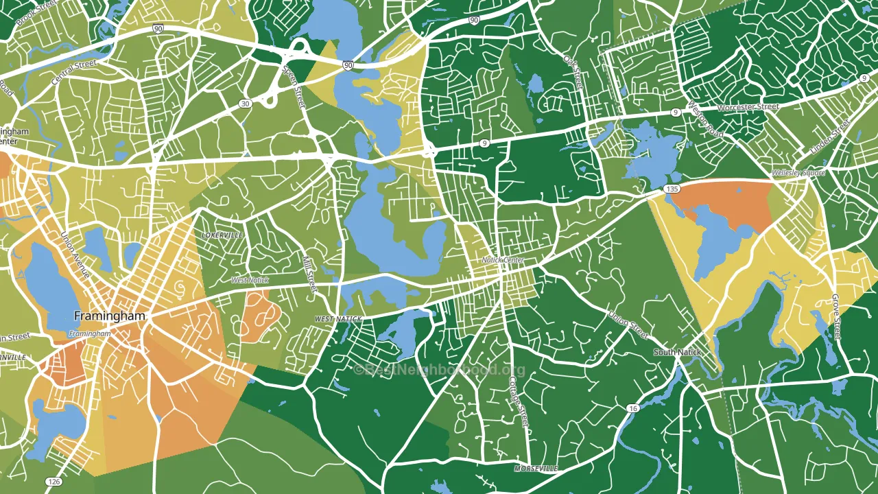 01760, MA block-group voter-turnout map