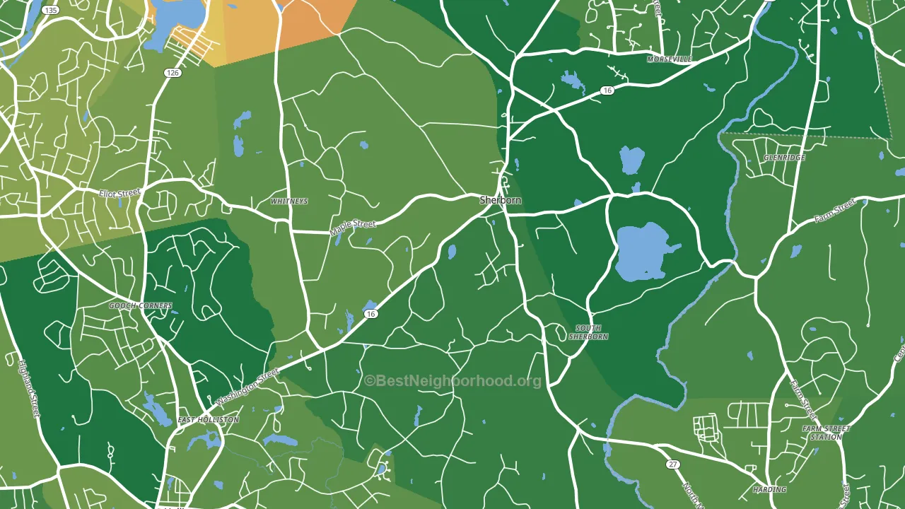 01770, MA block-group voter-turnout map