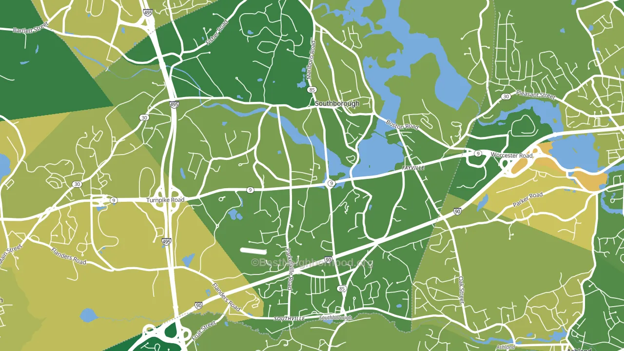 01772, MA block-group voter-turnout map