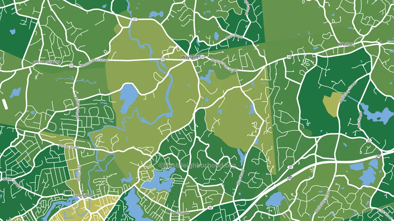 01778, MA block-group voter-turnout map