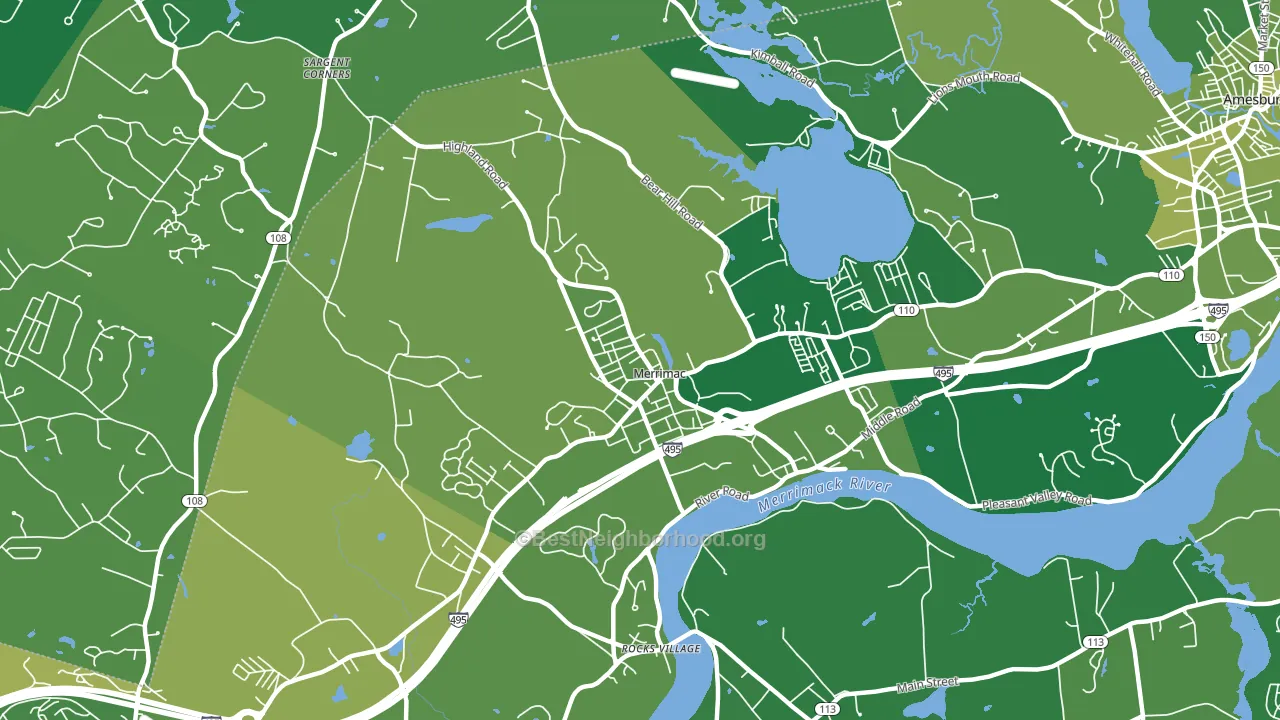 01860, MA block-group voter-turnout map
