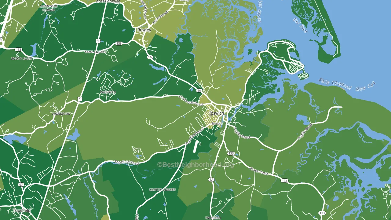 01938, MA block-group voter-turnout map