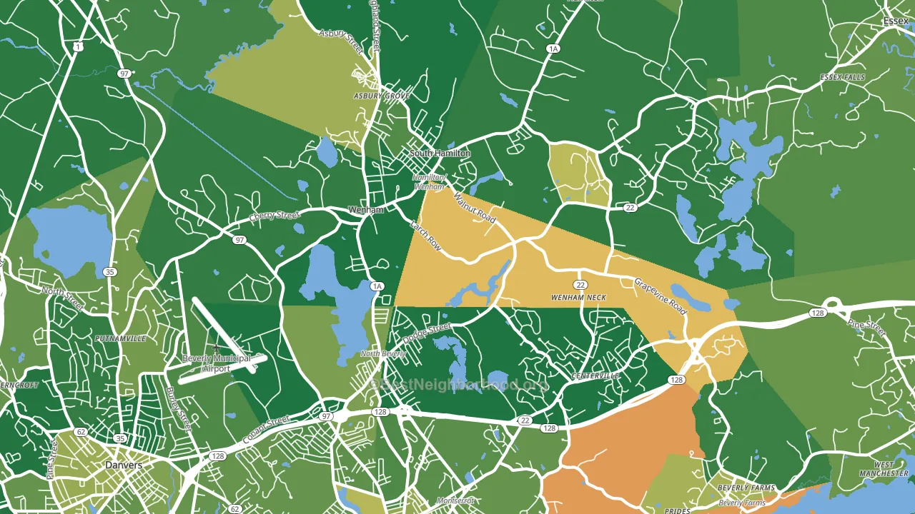 01984, MA block-group voter-turnout map