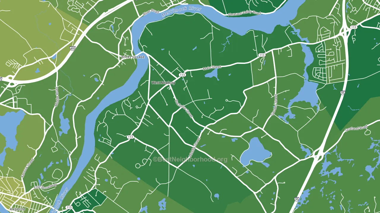 01985, MA block-group voter-turnout map