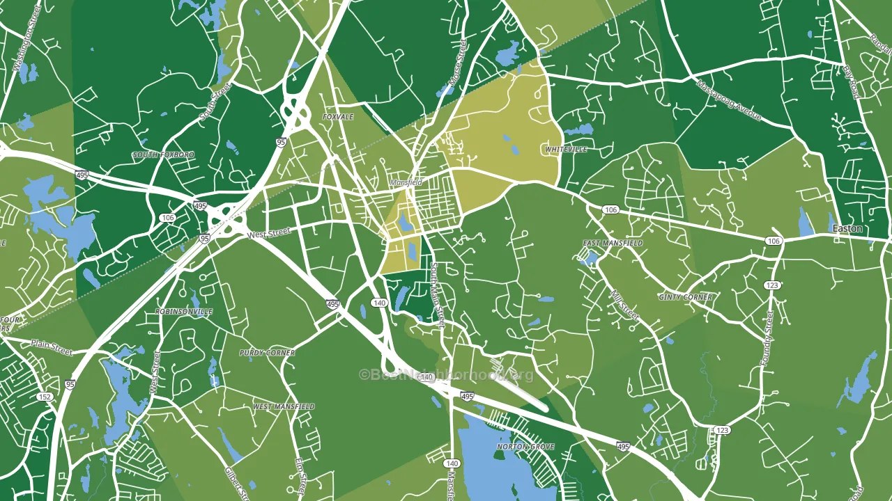 02048, MA block-group voter-turnout map