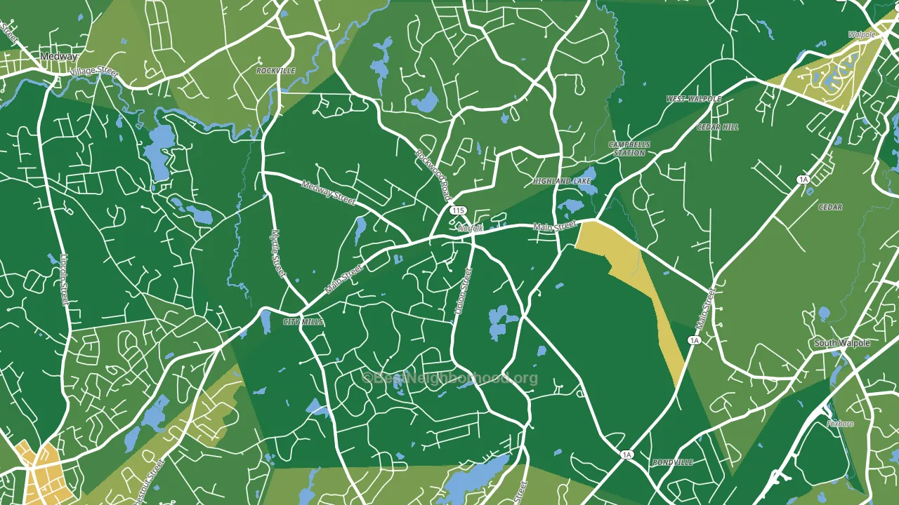 02056, MA block-group voter-turnout map