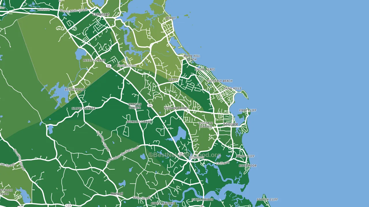 02066, MA block-group voter-turnout map