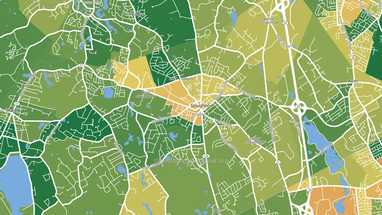 02072, MA block-group voter-turnout map