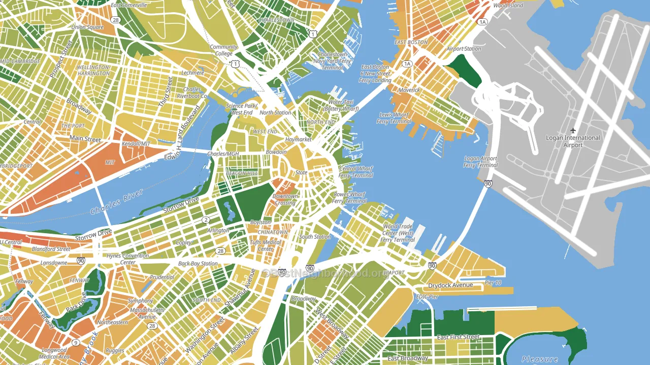 02110, MA block-group voter-turnout map