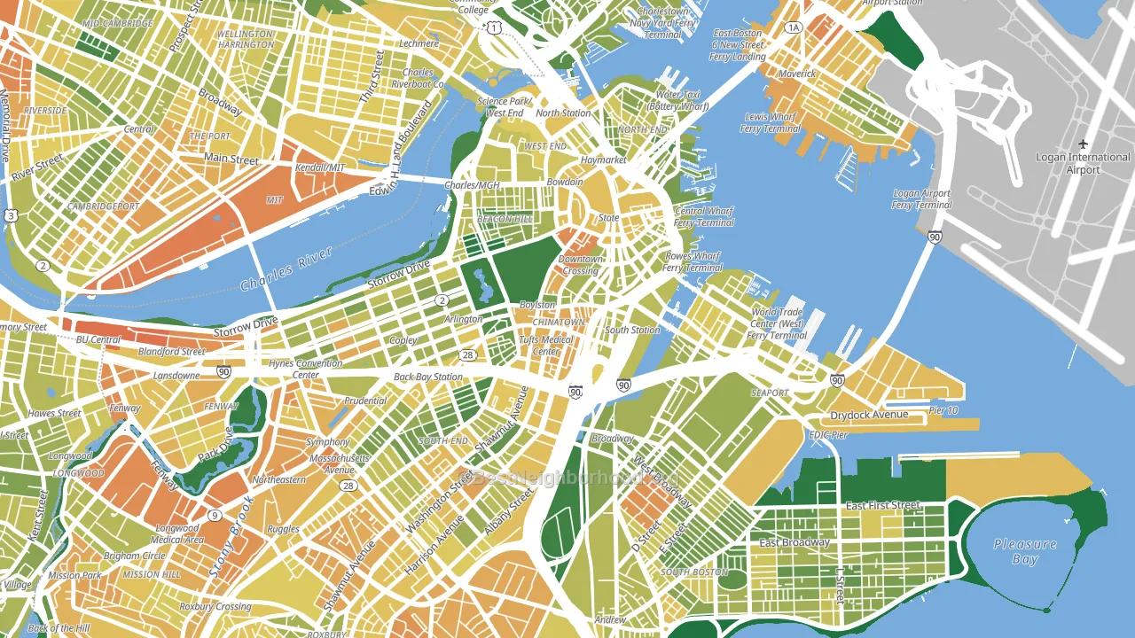 02111, MA block-group voter-turnout map