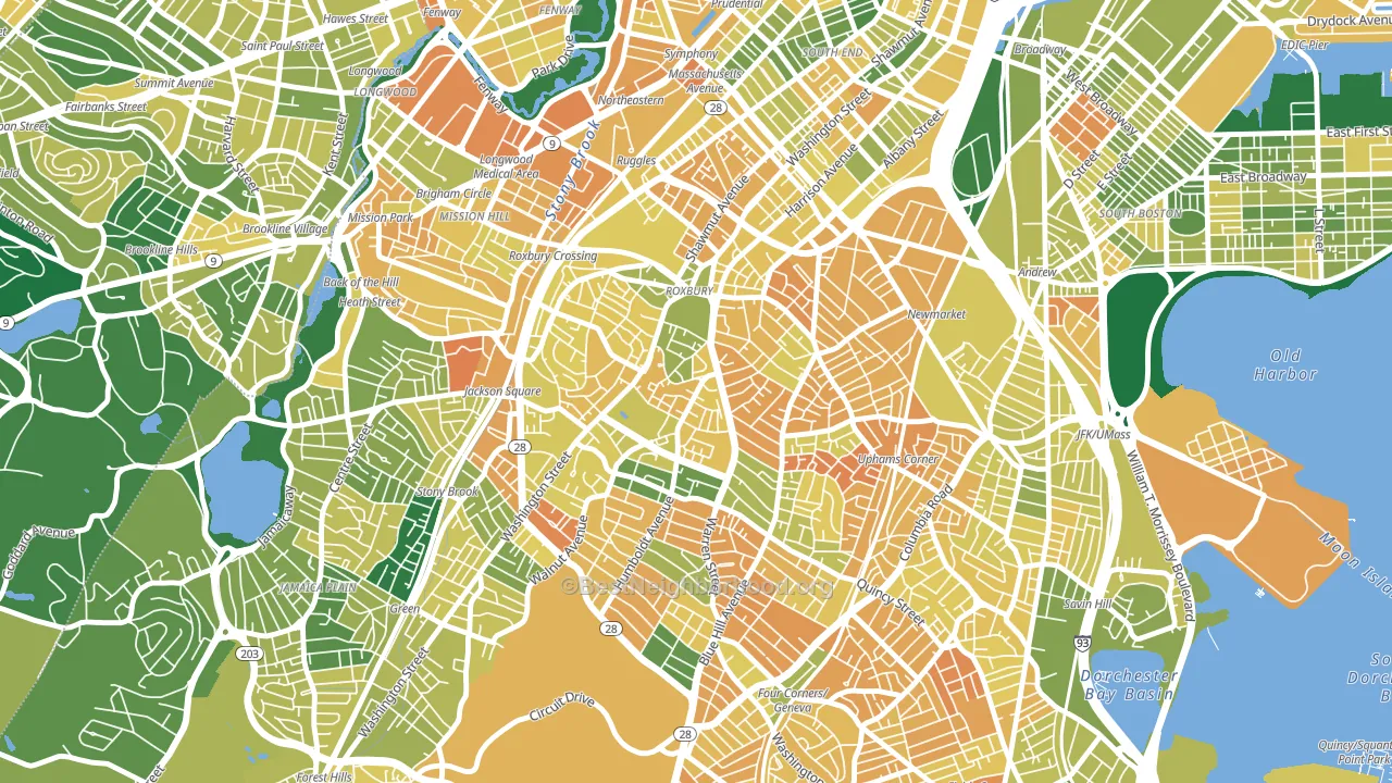 02119, MA block-group voter-turnout map