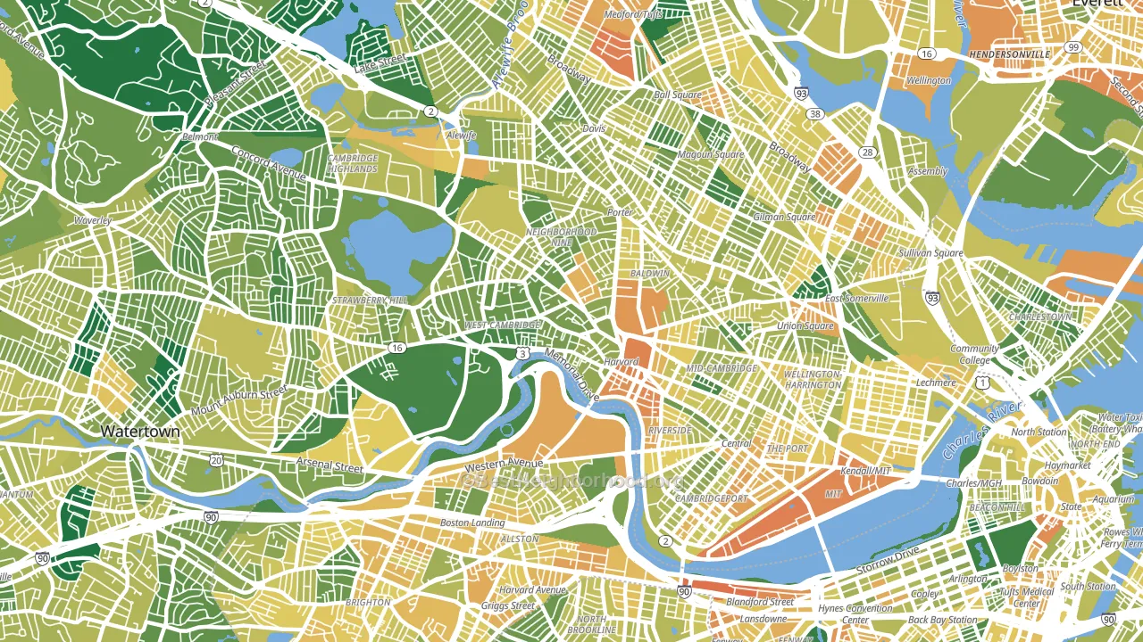 02138, MA block-group voter-turnout map
