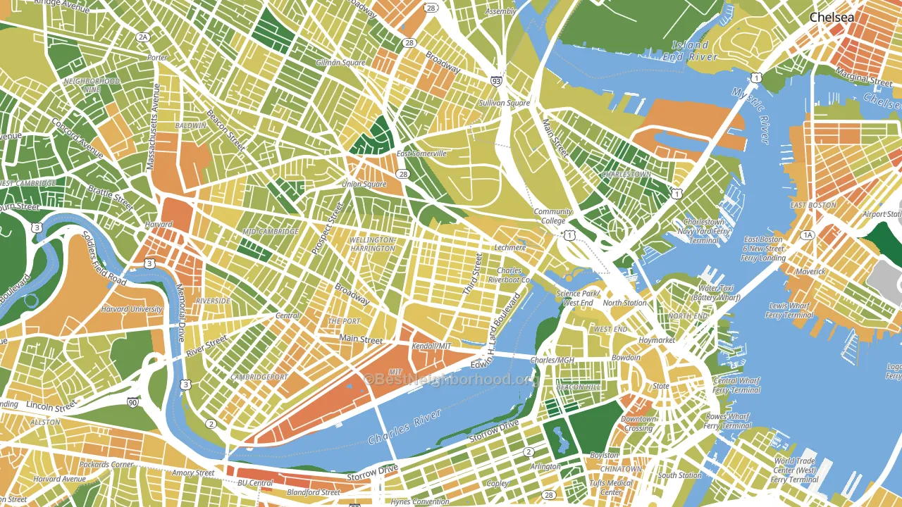 02141, MA block-group voter-turnout map